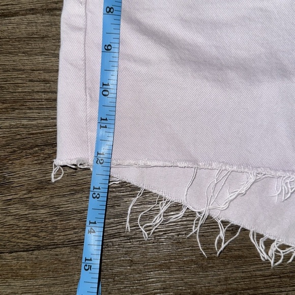 LEVI'S 501 HIGH RISE ORIGINAL DENIM JEAN SHORTS Washed Lilac - Picture 10 of 11